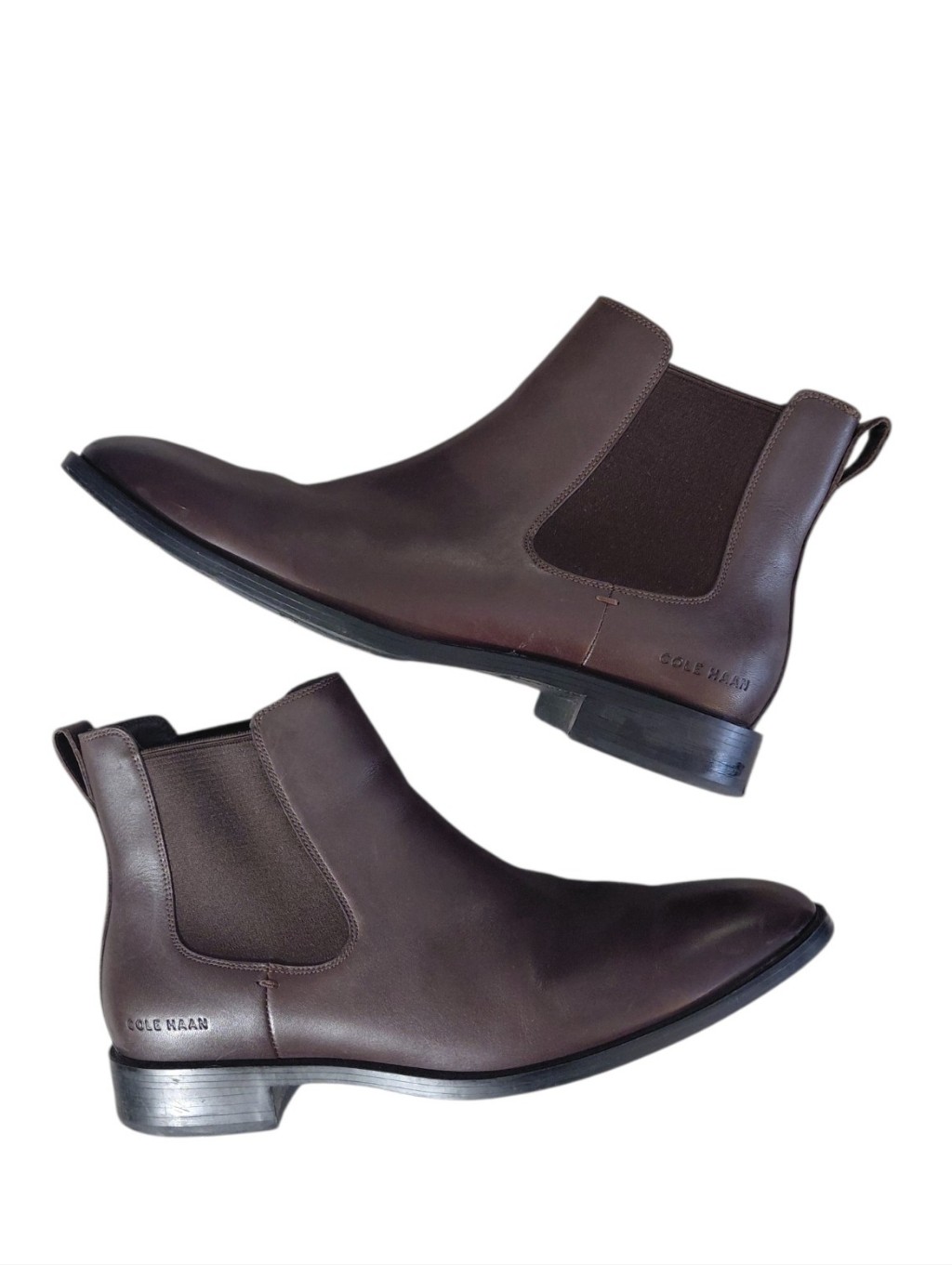 Cole Haan Brown Leather Chelsea Boots Men's Size 10.5 Slip On Boots